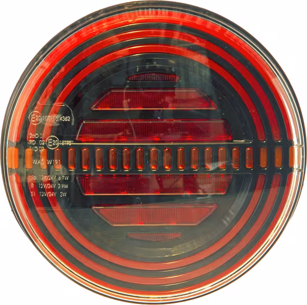 Feu arrière multifonction rond, 12V, Ø 142mm, Kramp vue 4
