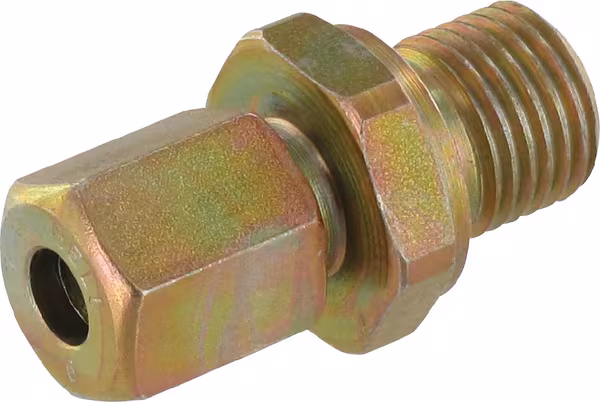 Raccord à visser mâle droit 6L R1/4 60° · réf. CLGEV6L60R14