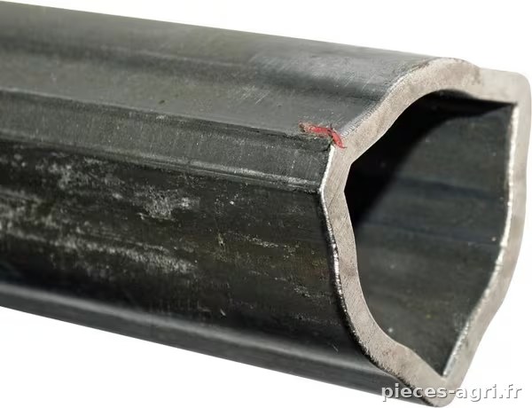 Tube profilé intérieur T50/T60, triangulaire, diamètre 45 x 36,6 x 4 mm, longueur : 2 800 mm · réf. 191150100