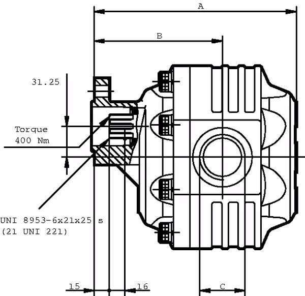Pompe FP40151D0-19T1-LGH/GF-N vue 3