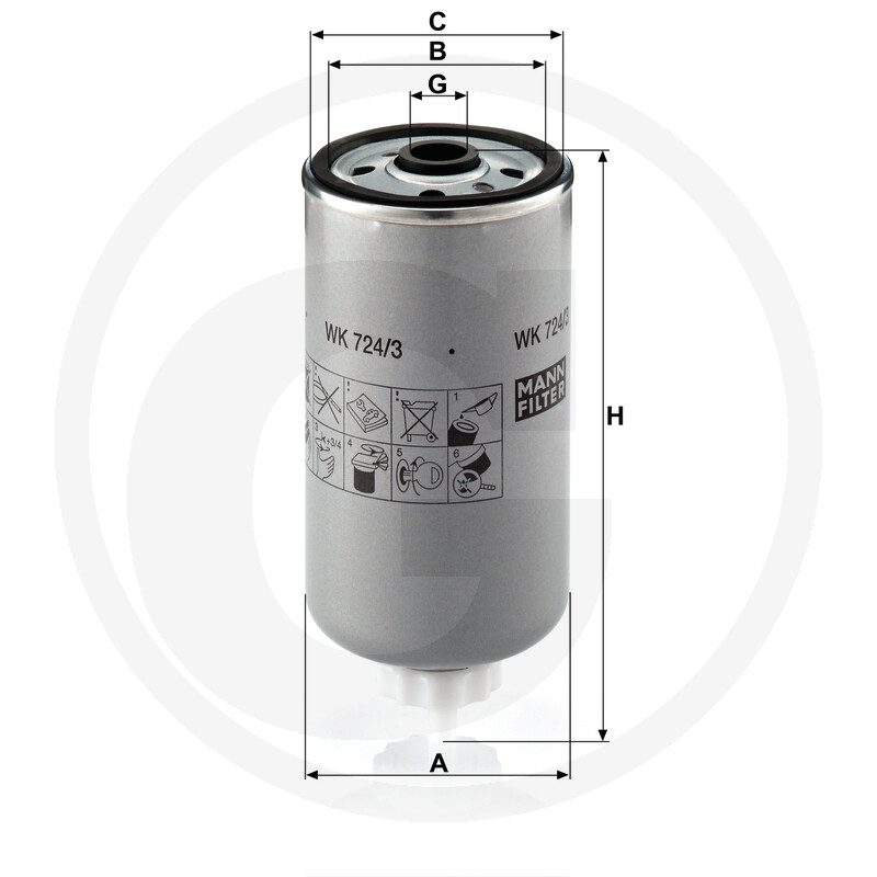 MANN FILTER Filtre à carburant vue 3