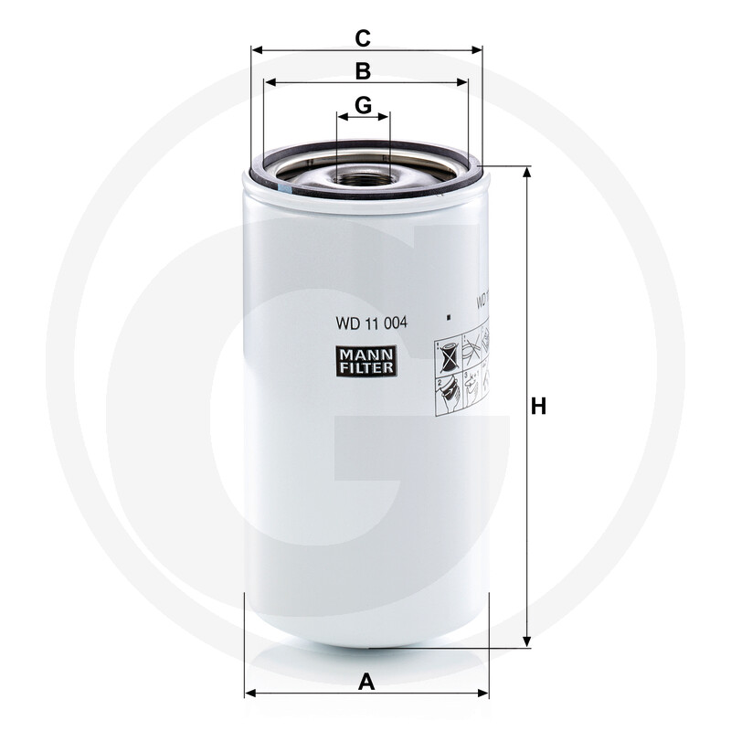 MANN FILTER Filtre hydraulique vue 3
