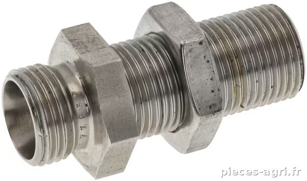 Raccord passe cloison 12L SS · réf. GSS12LSS