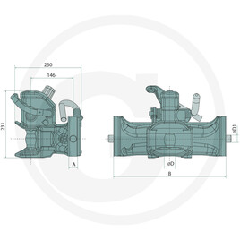 Sauermann Attache coulissante Sauermann · réf. 711170012