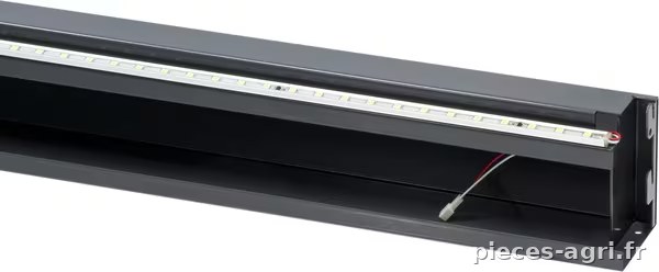 Barre frontale LED 1m gris ardoise vue 2