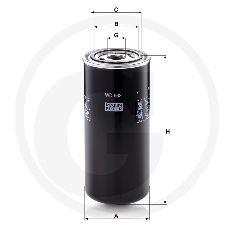 MANN FILTER Filtres à huile moteur · réf. 565WD962