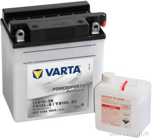 Batterie 12V 11Ah 150A Sports motorisés Freshpack VARTA · réf. 511013015I314PS