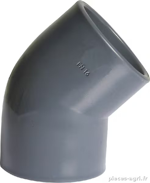 Coude 45° en PVC 25x25mm · réf. 7025645GP