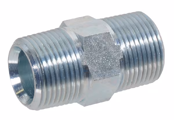 DoubleNipple 1/4"x1/4" NPT ino · réf. DNN04RVS
