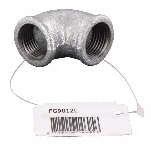 Équerre 90° zin fem/fem 1/2" · réf. FG9012L