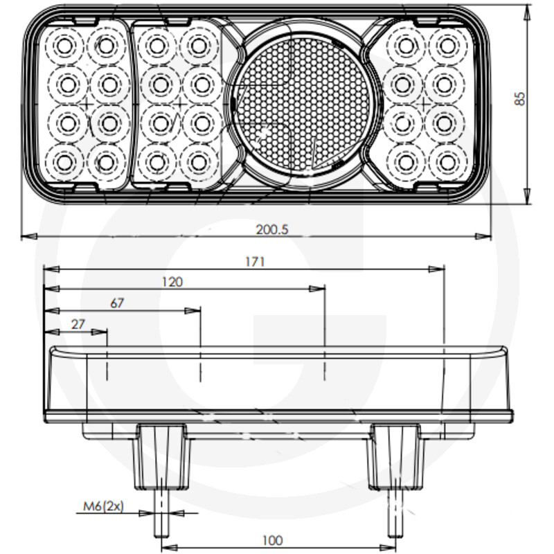 GRANIT Mehrfunktionsleuchte LED, 12 V · réf. 36121924