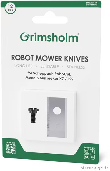 Lames pour les modèles RoboCut L500, XL600 et XXL900 d'Scheppach, (12x) · réf. FGP1190