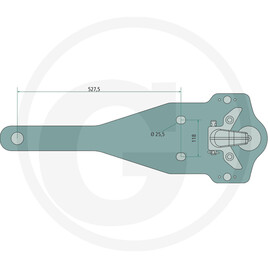 Walterscheid Plaque de support vue 2
