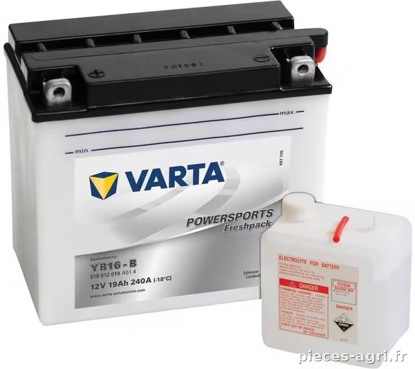 Batterie 12V 19Ah 240A Sports motorisés Freshpack VARTA · réf. 519012024I314PS