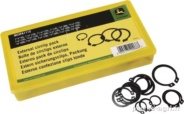Coffret, circlips extérieurs · réf. MCXFA1112