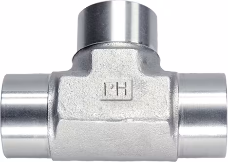 Raccord en T 1/4" BSP SS · réf. TBBB04SS