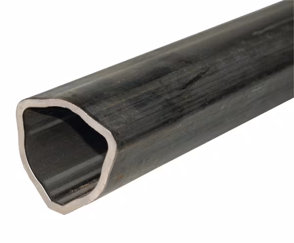Tube profilé extérieur T60/T70, triangulaire, diamètre 54 x 46 x 4 mm, longueur : 2 800 mm · réf. 191160200