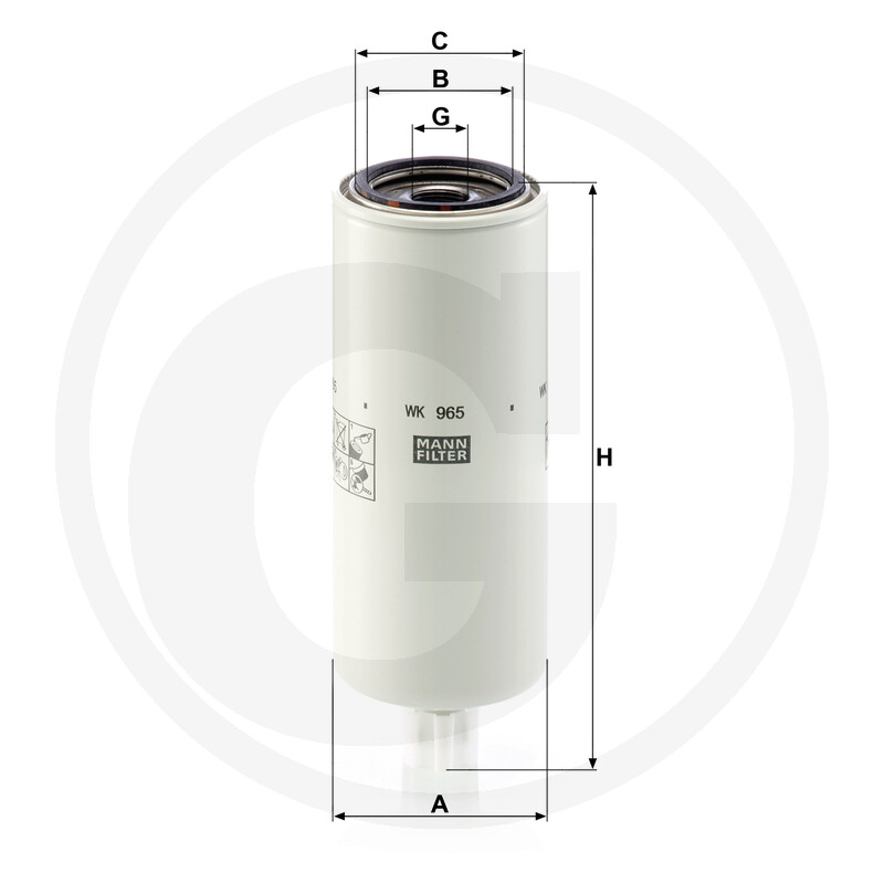MANN FILTER Filtre à carburant vue 2