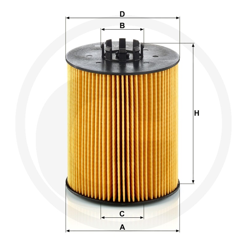 MANN FILTER Filtre à huile moteur · réf. 565HU12015X