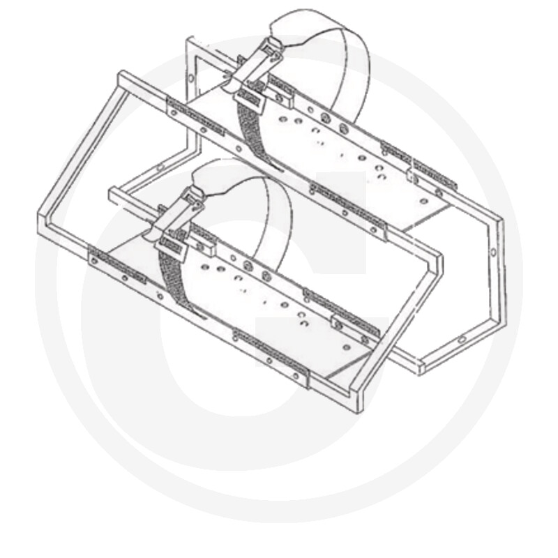 TREX.PARTS Porte-bouteille double diagonale à 45° · réf. 11155006