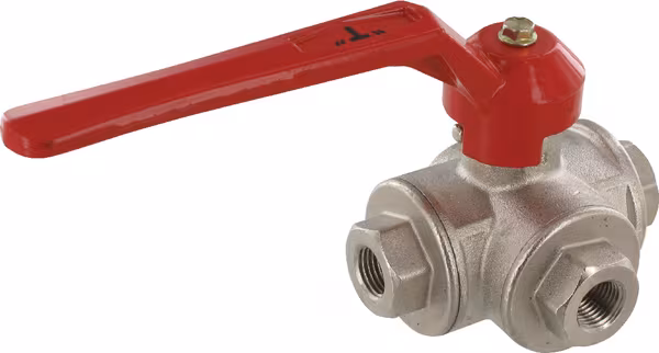 Vanne bois.sph.3v. T 1/4" f/f · réf. KS314T