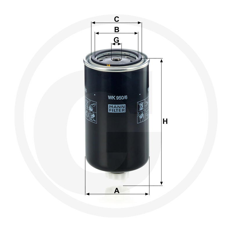 MANN FILTER Filtre à carburant vue 3