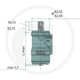 WHITE Moteur OMP-X 80, Ø : 25 mm vue 5