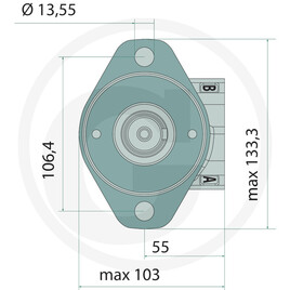 WHITE Moteur OMP-X 80, Ø : 25 mm vue 6