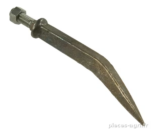 Dent de herse courbée M16 16 mm carré · réf. EZ202001SP