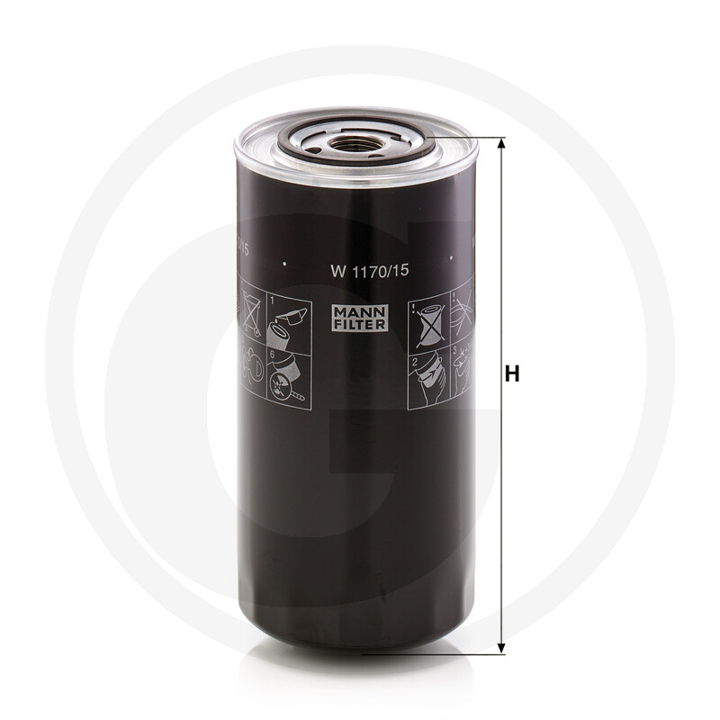 MANN FILTER Filtre de vidange huile de lubrification vue 2
