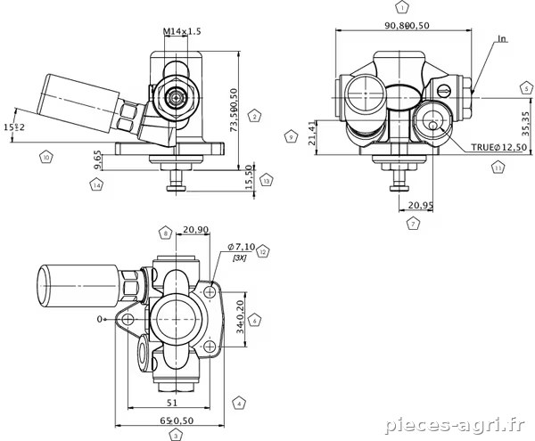 Pompe d'alimentation en carburant · réf. RE46375KR