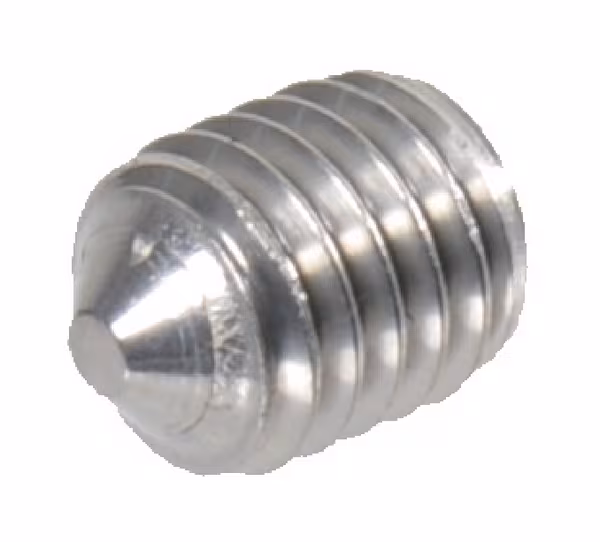 Vis sans tête six pans creux bout pointeau M8x10 inox A4 · réf. 914810RVSA4P001