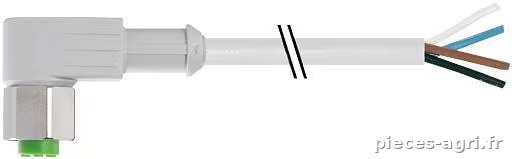Câble de capteur M12,inox,10m · réf. 7014123412141000