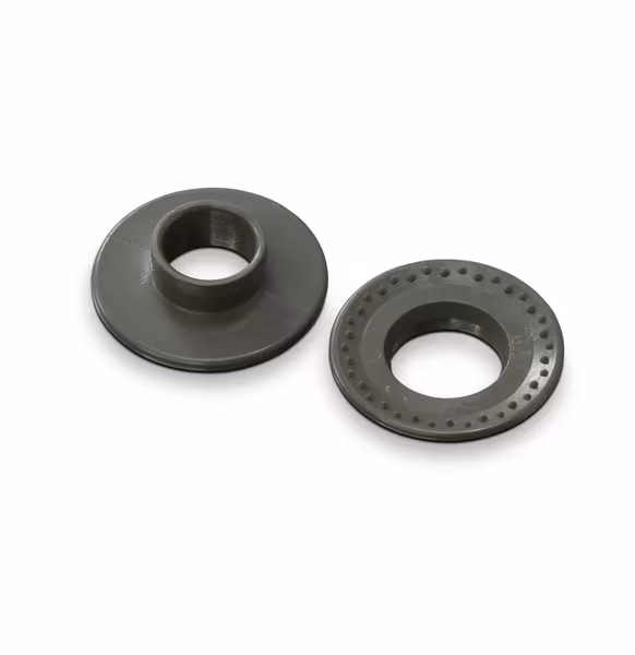 Oeillets clips Ø 12 mm plastique vert  · réf. PL11532