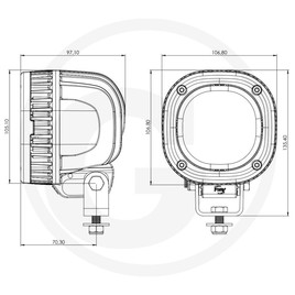 TYRI Projecteur de travail 1010 4000 lm 24 V · réf. 12111089