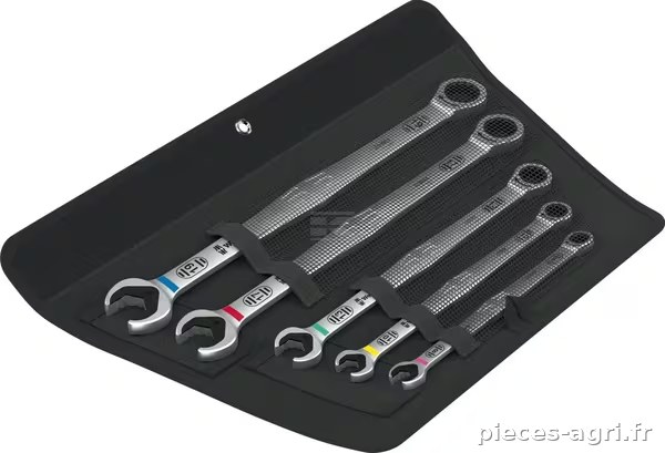 Jeu de clés mixtes à cliquet 6007 Joker 5 pièces. · réf. 05020380001