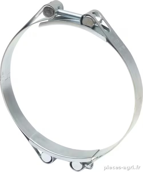 Collier de serrage, 170-180 mm double boulon, double bande DIN912 zingué Kramp · réf. DBHC170180
