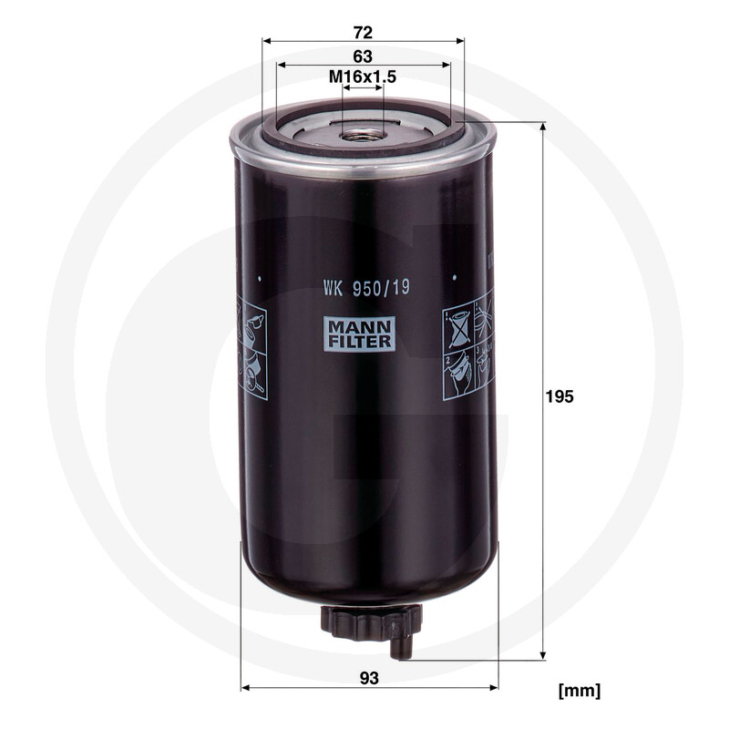 MANN FILTER Filtre à carburant vue 3