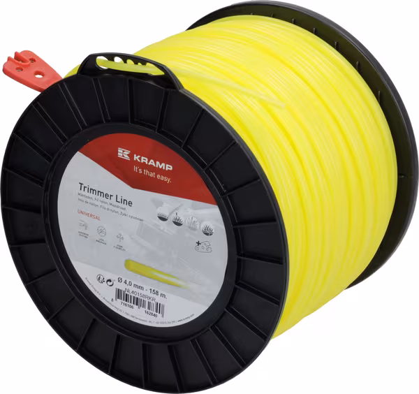 Fil de coupe Ø 4mm 158m rond jaune Kramp · réf. NL40158RKR
