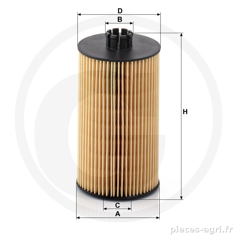 MANN FILTER Filtre à huile moteur vue 3