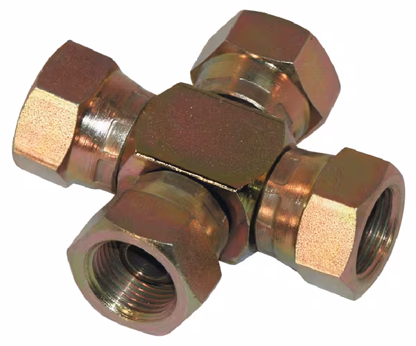 Croix 3/8 BSP avec écrou · réf. CROSS06BF