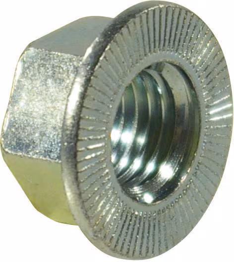 Écrou bride M8x1.25 acier zingué Classe 10 Kramp · réf. 8VR