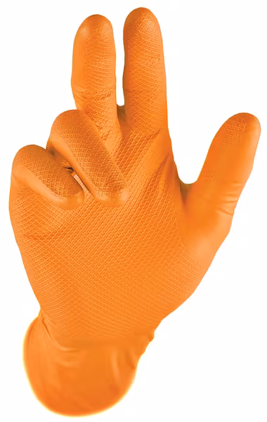 Gants Ambi Grip 67-246 nitrile orange T7 · réf. 256OR07