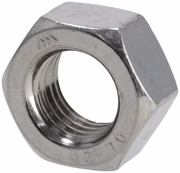 Écrou hexagonal DIN934 M16x2.00 acier inoxydable A2 Kramp · réf. 93416RVSP250