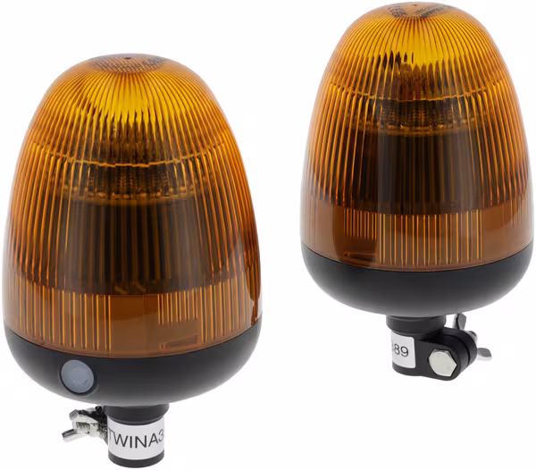 Jeu de 2 gyrophares LED synchronisables TWIN, 12-24V, flexibles · réf. LA20095