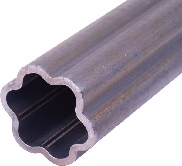 Tube profilé extérieur S6, en étoile, diamètre 71,5 x 57,5 x 5 mm, longueur : 2 900 mm · réf. 754600