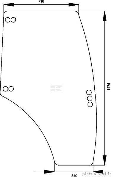 Vitre de porte vue 2