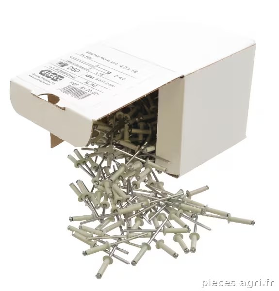 Rivets 250pcs. blanc · réf. 486497