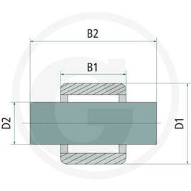 TREX.PARTS Galet de mât · réf. 2980059254