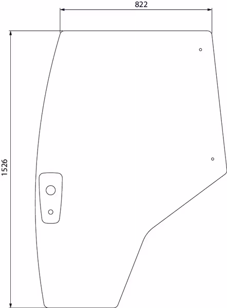 Vitre de porte gauche · réf. 4353783M2N